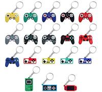 Pilikoll 18 Pièces Porte-Clés de Jeu Porte-Clés de Contrôleur de Jeu Vidéo Porte-clés de Jeu Pendentif Charmes Porte-Clés de Contrôleur de Jeu pour Sac à Main Sac à Dos Enfants Cadeau de Fête