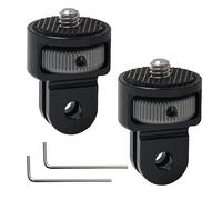 Pilikoll 2 Pièces Aluminium 1/4” Adaptateur de Support de Caméra Support de Caméra Adaptateur Montage Adaptateur De Trépied De Conversion Compatible avec Xiaomi, SJCAM, SJ4000 et Action Camera