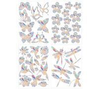 Pilikoll 42 Pièce Rainbow Prism Autocollant en Verre Suncatcher Sticker Fenetre Anti-Collision Oiseaux pour Fenêtre Autocollants Anti Collision Oiseaux Suncatcher Sticker pour Chambre