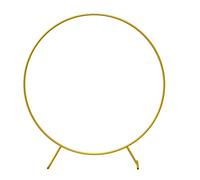 PILIN Kit D'Arche de Ballons Support D'Arche de Ballons Rond En MéTal | DéCoration de Fond - Plantes Grimpantes de Jardin Pour Les Anniversaires, Les Mariages, Les FêTes 2 M Or