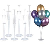 PILIN Kit de support de ballon de table de hauteur 28 "pour décorations de fête d'anniversaire et décorations de mariage, décorations de ballons de joyeux anniversaire pour fête et Noël(6 pack)