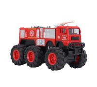 Pilipane 1:16 Échelle Diecast Fire Truck Modèle Alloy Big 6 Wheel Drive Fire Engine Véhicule réaliste Fire-Affiche Jouet pour Enfants Garçons Gift (Réservoir d'eau)