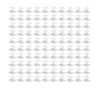 Pilipane 100 pcs Square Livestock ELT Tags Plastic Animal Identification Marker pour porcs Piglets Material Polyuréthane 32x32 mm Petite Taille (Blanc)