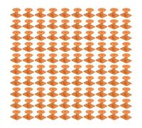 Pilipane 100 pcs Square Livestock ELT Tags Plastic Animal Identification Marker pour porcs Piglets Material Polyuréthane 32x32 mm Petite Taille (Orange)