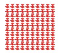 Pilipane 100 pcs Square Livestock ELT Tags Plastic Animal Identification Marker pour porcs Piglets Material Polyuréthane 32x32 mm Petite Taille (Rouge)