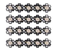 Pilipane 20 pièces puces LED haute puissance perles de lampe en aluminium lumière jaune bricolage luminaires pour lampe de poche phare projecteur trafic paysage publicité éclairage
