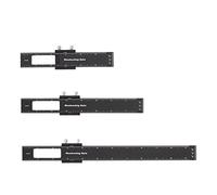 Pilipane 3 PCS Règle de menuiserie en aluminium Type T Type de marquage Règle de mesure de marquage avec arrêts de diapositive pour les charpentiers Whiardworkers Enthousiastes Durable
