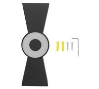 Pilipane Applique murale moderne à LED, éclairage extérieur étanche, conception de nœuds chinois, lumière chaude 3000K pour cour, porche, villa, aluminium 19.5x6.5x4.5cm