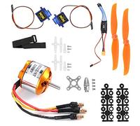 Pilipane Avion télécommandé, Moteur 2212 KV2200, servomoteur à hélice 6035 30a ESC XT60 pour Avion RC quadrirotor Avion hélicoptère à voilure Fixe, contrôle Facile pour Les débutants