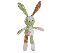 Pilipane Bébé sécurité Lapin poupée en Peluche Jouet Vif Mignon Infantile sécurité Animal Dentition à croquer Doux réconfortant pour Chambre d'enfant décor Cadeau 15 Pouces (Lapin à Longues Oreilles)