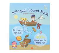 Pilipane Bilingual Sound Book Practice Double Langue éducative Smart Interactive French English Sound Book for Home