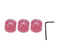 Pilipane Bouton de guitare électrique Bouton de potentiomètre de guitare Bouton de volume de guitare Ensemble de 3 pièces avec clé pour guitare électrique Guitare basse Réglage facile (Rose)