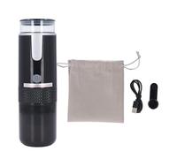 Pilipane Cafetière portable rechargeable à une touche 1200 mAh USB sans fil pour voyage, capsules de café moulu, camping en plein air, matériau ABS, réservoir d'eau de 170 ml