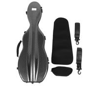 Pilipane Case de Violon Fibre de Carbone en Pleine Taille en Pleine Taille de Violon Boîte de Transport avec Sangle hygromètre pour 4/4 3/4 1/2 1/8 violons Musiciens Professionnels