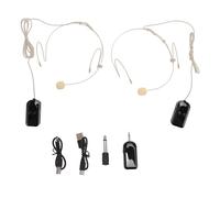 Pilipane Connexion de Casque sans Fil Professionnel Microphone Stable Stable Longue durée de Vie de Batterie Léger Confortable pour enseigner en Public Streaming en Direct ABS 2,4 GHz 2