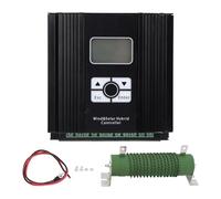 Pilipane Contrôleur de Charge Hybride Solaire éolien 12V / 24V Technologie MPPT LCD Affichage du système de Panneau Solaire Régulateur Intelligent (Fan de 400W)
