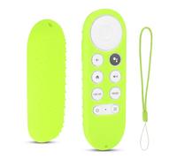 Pilipane Coque de Protection pour télécommande,Coque en Silicone pour télécommande, Coque en Silicone antidérapante pour télécommande Chromecast Google TV(Vert)