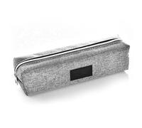Pilipane Crayon Crayon Poche Crayon Sac Crayon Minimaliste Pure Couleur Grande capacité en Toile de Papeterie pour Le Bureau à Domicile de l'école (Gris)