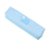 Pilipane Crayon Crayon Punch Sac Adorable Daisy Motif imperméable en Toile, Organisateur de Poche pour Les élèves fournit Une Grande capacité 8,3 x 2 Pouces