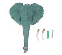 Pilipane Crochet mural simple en forme de tête d'éléphant, style rétro américain, détails réalistes, crochet pour manteau et chapeau en forme d'animal, pour entrée, bureau, hôtel, matériau