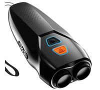 Pilipane Dispositif de contrôle de Rupture de Chien Ultrasonic Antibarking avec Lampe de Poche LED 3 Modes Stopper Portable Rechargeable pour Les Chiens à l'intérieur (Noir)