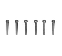 Pilipane Épingles de Pont de Guitare Copper Acoustique Guitare Bridge Pins Remplacement des Chevilles pour la réparation et l'entretien de la Guitare 6pcs Drive de Conception élégante (Noir)