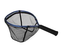 Pilipane Épuisette de pêche flottante en alliage d'aluminium portable avec revêtement en caoutchouc pour kayak, truite arc-en-ciel, saumon, pêche en bateau, capture et libération faciles (bleu)