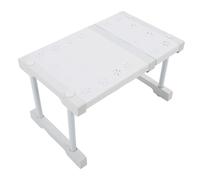 Pilipane Étagère Armoire Extensible en Acier en Carbone ABS PP PP Closet de Rangement de Rangement d'organisateurs de Rangement de Colonne (Longueur 27-38 cm / 10,6-15 Pouces)