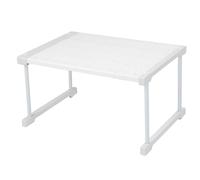 Pilipane Étagère Armoire Extensible en Acier en Carbone ABS PP PP Closet de Rangement de Rangement d'organisateurs de Rangement de Colonne (Longueur 67-88cm / 26,4-34.6in)