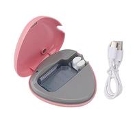 Pilipane Étui de brosse à dents portable avec support, brosse à dents rechargeable pour voyage et maison, étui de nettoyage pour toutes les brosses à dents électriques et manuelles, rose, Mallette