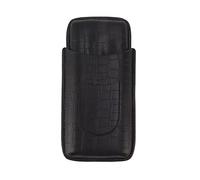 Pilipane Étui de Porte-Cigare Voyage Portable 3 Doigt Cigar Humidor Cousage serré léger Conception exquise en Cuir Artificiel pour Hommes pour Les pères pour Hommes