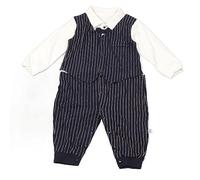 Pilipane Gentleman nouveau-né correspondant à bout de souffle confortable mignon arc accrocheur des vêtements formels rayés ensembles pour bébé fêtes de garçons anniversaires performances