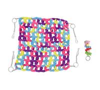 Pilipane Hamac pour Hamster, balançoire, Doux et Respirant, tissé à la Main, lit Suspendu pour Petit Animal de Compagnie, avec Crochets pour Planeur de Miel, perroquets, Accessoires de (25 * 25CM)