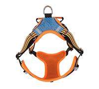 Pilipane Harnais pour Chien Jewel Bleu en Maille Respirante réglable et réfléchissante à Double Pile avec Sangle de Poitrine pour Chiens, Animaux de Compagnie, Confortable, Doux, léger, (XL)