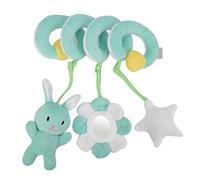 Pilipane Hochet spiralé Suspendu pour Poussette, Jouet d'éveil en Peluche Douce pour Nouveau-nés, berceaux, poussettes et Lits, Gris, Rose, Vert (Verte)