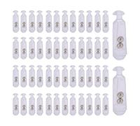 Pilipane Hochets De Tube D'insertion D'appât De Leurre De Pêche De 15 Mm, Améliorent Le Taux De Capture avec des Billes en Acier Inoxydable, Construction en Acier PVC Durable(Transparent)