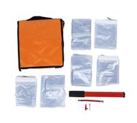 Pilipane Kit d'attelle en plastique gonflable, Support de Fixation osseuse d'urgence, Flexible, léger et Portable pour Camping en plein air, urgences à domicile