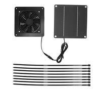 Pilipane Kit de Ventilateur Solaire Kit à Haute efficacité 10 W Ventilateur de Refroidissement à énergie Solaire avec Un Filet de Protection du câble de 150 cm pour la Maison de Poulet en