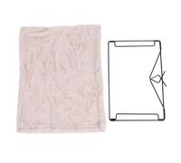 Pilipane Lit Suspendu de Chat en Forme de L Cadre métallique Moelleux Chaud Confortable Cougure de hamac de Chat Multifonctionnel pour la Maison (Beige)