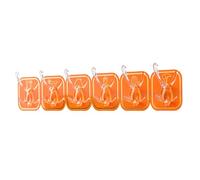 Pilipane Long Strip Hook Mur Wall Strong Adhesive Plastic pas de perceuse sans trace sans tracet amovible pour l'organisation de la salle de bain de la cuisine (Orange)