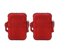 Pilipane Lot de 2 coques de protection IP56 pour briquet et lampe de poche - Coque compacte robuste pour la randonnée en plein air - Orange - Garantit un rangement sûr et une longue durée de vie de