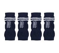 Pilipane Lot de 4 protège-Coudes pour Chien, Protection des articulations, résistant à la saleté, Motif de Lettres élégant, Manchon de Protection pour Coudes d'animaux de Compagnie (XL)