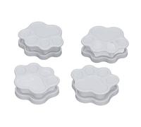 Pilipane Lot de 4 Supports de Tapis d'apprentissage de la propreté, aimants puissants, multifonctionnels, pour Petits et Grands Animaux (Style de Patte Blanc)