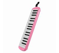 Pilipane Melodica Air Piano 32 touches Instrument de musique portable léger de qualité supérieure Facile à jouer avec sac de transport pour débutants adultes Rose Noir Bleu (Rose)