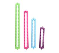Pilipane Métiers à tricoter Kit de tricot en plastique coloré réglable Outils de crochet pour la fabrication d'écharpes, de chapeaux, de chaussettes, projets d'artisanat pour enfants,