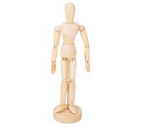 Pilipane Modèle d'homme en Bois, Figurine articulée, Membres Flexibles pour Artistes photographes, Enfants, 8 Pouces de Hauteur, Couleur Bois