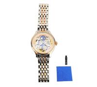 Pilipane Montre-Bracelet mécanique Automatique Squelette de Luxe pour Homme, Tourbillon, Cadran Squelette, Phrase Lunaire, étanche