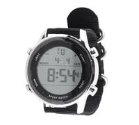 Pilipane Montre pour hommes Digital Sports Watch Rainproof Alarm Alarming Down Dual Time Fomine Nylon Digital Watch avec chronomètre pour extérieur, Noir , bracelet
