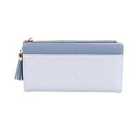 Pilipane Portefeuille Long du Portefeuille PU en Cuir Fermeture à Fermeture éclair Multiples emplacements à Cartes spacieuses Portefeuille Mince intérieure avec Pendentif à File pour Usage