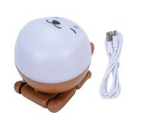 Pilipane Projecteur de chien Lampe de nuit à motif rotatif LED Projecteur de lumière étoilée Portable Lampe de chevet mignonne pour chambre à coucher Enfants Adultes ABS LED Batterie 1200 (Brun)